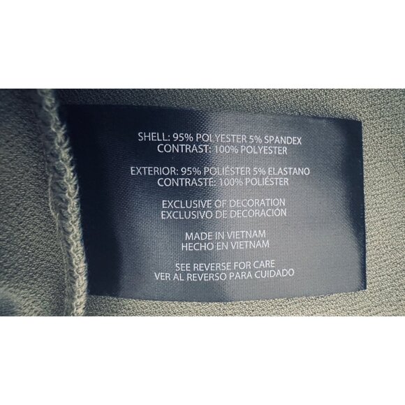 NWT Banana Republic XL Sage Green 3/4 Sleeve V-Neck Top Casual Blouse Polyester - Picture 8 of 14